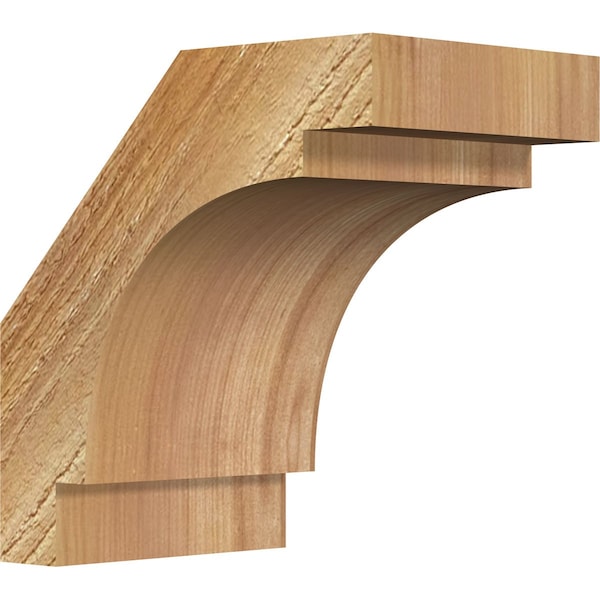 Ekena Millwork 4"W x 6"D x 6"H Merced Rough Sawn Knee Brace, Western Red Cedar BRC04X06X06MRC00RWR - main